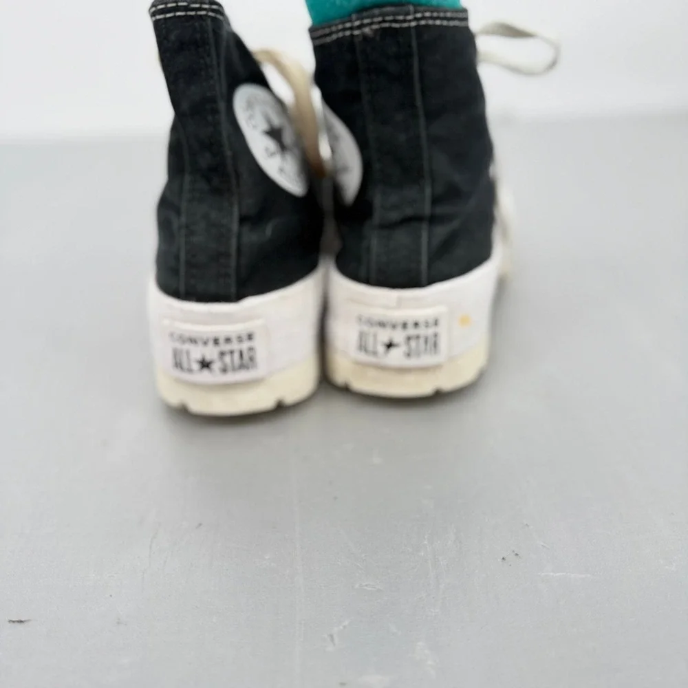 Converse Chuck Taylor All Star Lugged High Top Black Platform Sneakers Womens 8 - Picture 3 of 9